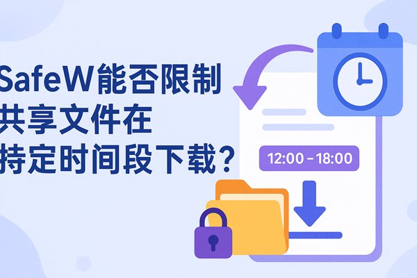请问 SafeW 是否支持设定特定时段来限制共享文件的下载？